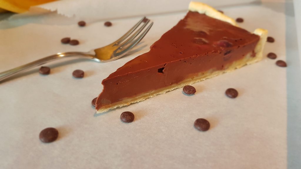 Schokoladentarte mit Banane