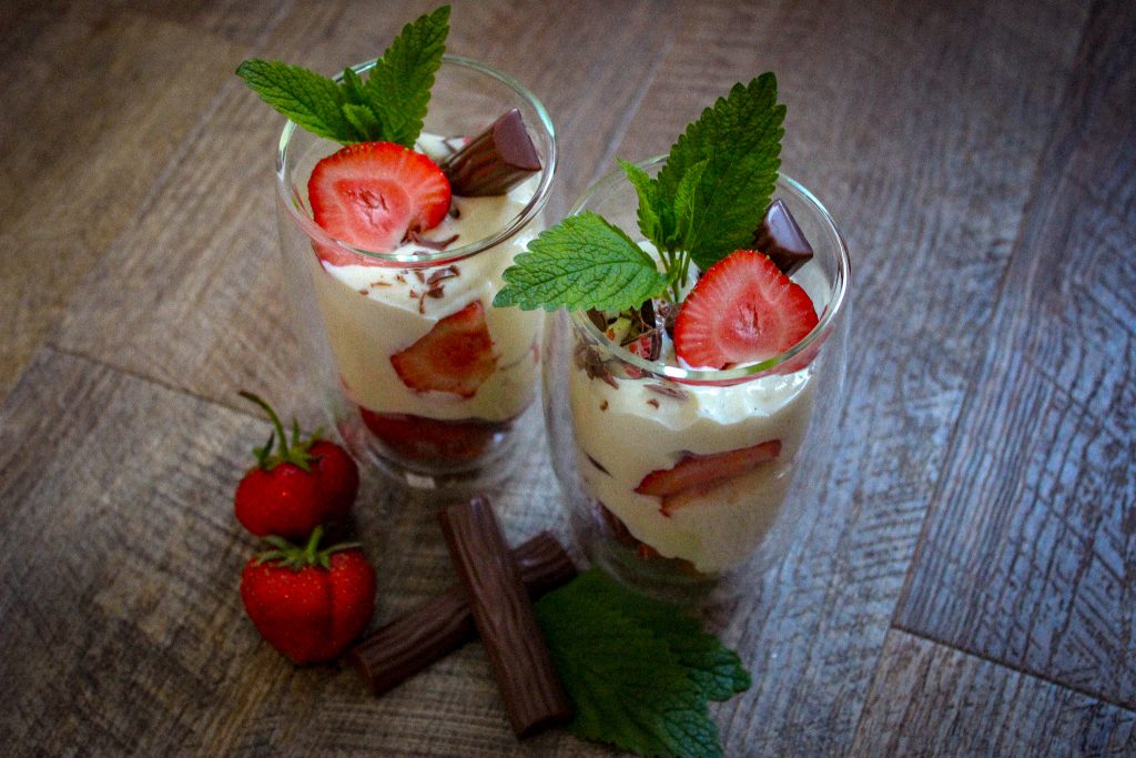 Erdbeer-Vanille-Dessert