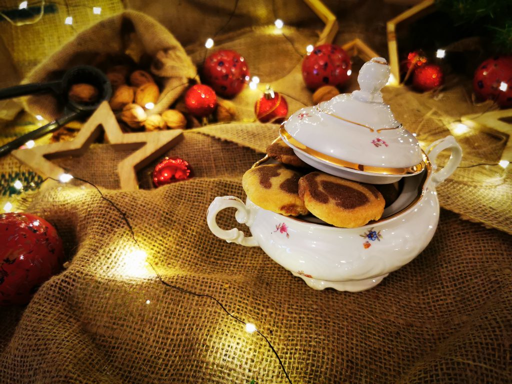 Schwarz-Weiß-Gebäck